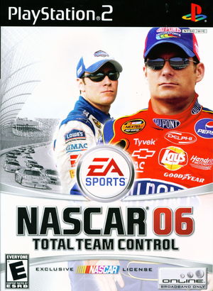 Cover for NASCAR 06: Total Team Control.