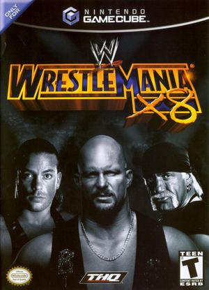 Cover for WWE WrestleMania X8.