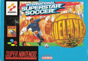Cover for International Superstar Soccer Deluxe.