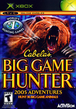 Cover for Cabela's Big Game Hunter 2005 Adventures.