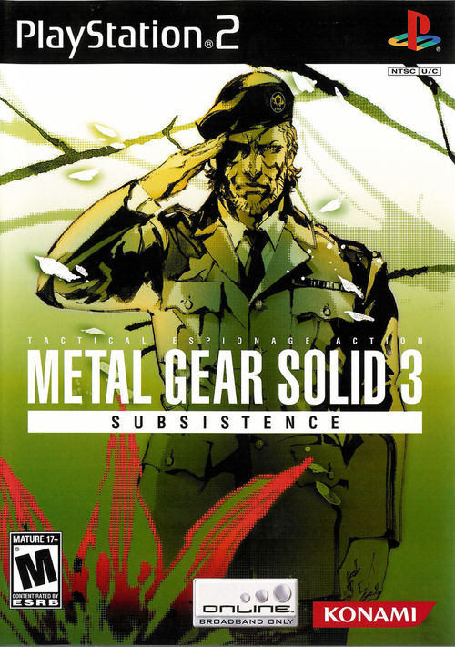 Cover for Metal Gear Solid 3: Subsistence.