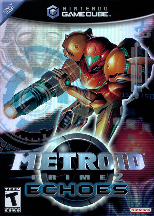 Cover for Metroid Prime 2: Echoes.