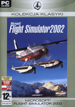 Cover for Microsoft Flight Simulator 2002.