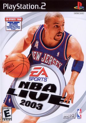 Cover for NBA Live 2003.