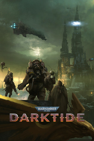 Cover for Warhammer 40,000: Darktide.