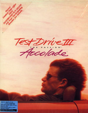 Cover for Test Drive III: The Passion.