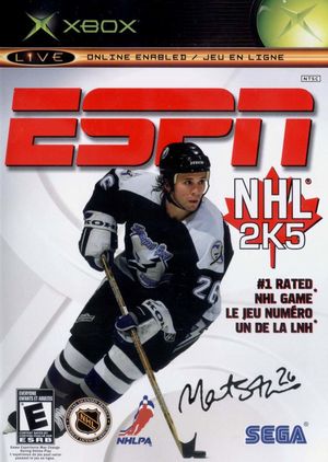 Cover for ESPN NHL 2K5.