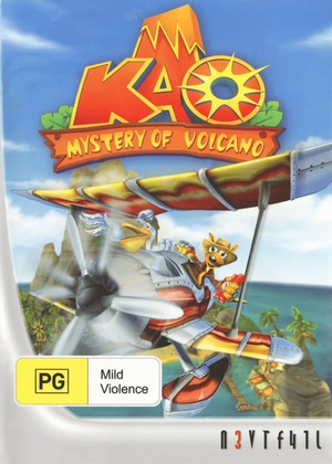 Cover for Kao the Kangaroo: Mystery of the Volcano.