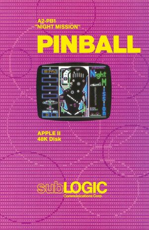 Cover for Night Mission Pinball.