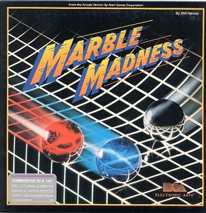 Cover for Marble Madness.
