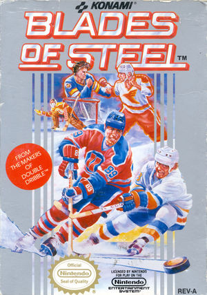 Cover for Blades of Steel.