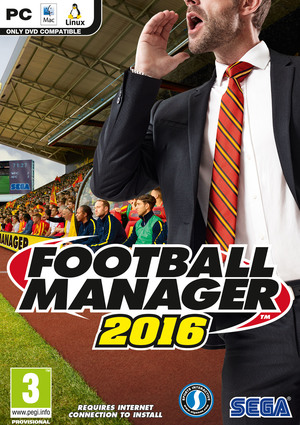 Cover for Football Manager 2016.