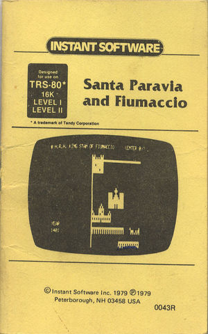 Cover for Santa Paravia and Fiumaccio.