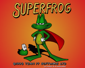 Cover for Superfrog.