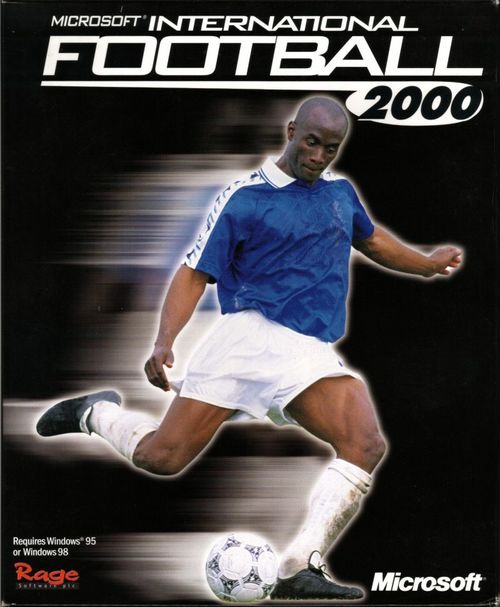 Cover for Microsoft International Soccer 2000.
