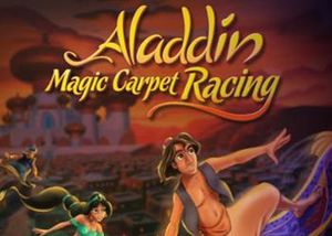 Cover for Aladdin's Magic Carpet Racing.