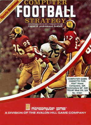 Cover for Computer Football Strategy.
