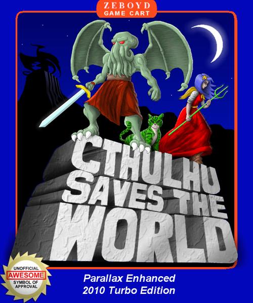 Cover for Cthulhu Saves the World.