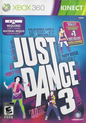 Cover for Just Dance 3.