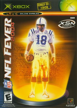 Cover for NFL Fever 2004.