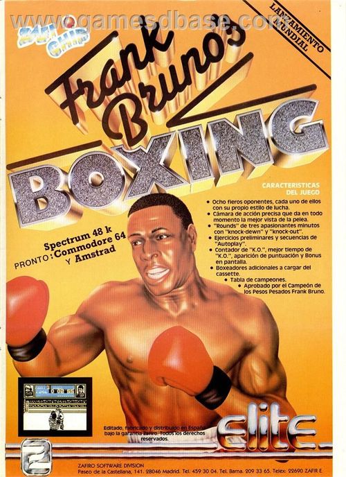 Cover for Frank Bruno's Boxing.