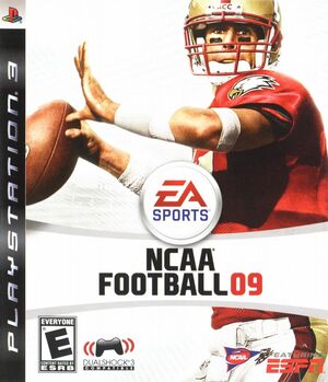 Cover for NCAA Football 09.