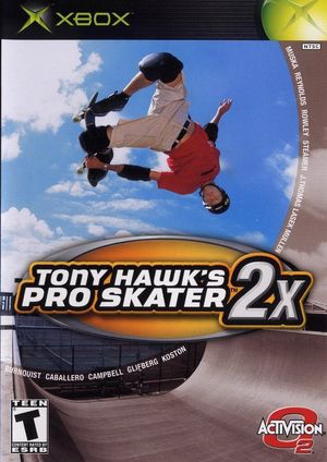 Cover for Tony Hawk's Pro Skater 2x.