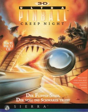 Cover for 3-D Ultra Pinball: Creep Night.