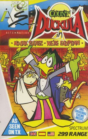 Cover for Count Duckula in No Sax Please - We're Egyptian.