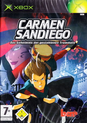Cover for Carmen Sandiego: The Secret of the Stolen Drums.