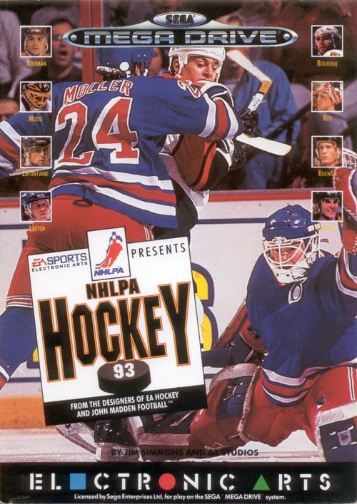 Cover for NHLPA Hockey '93.