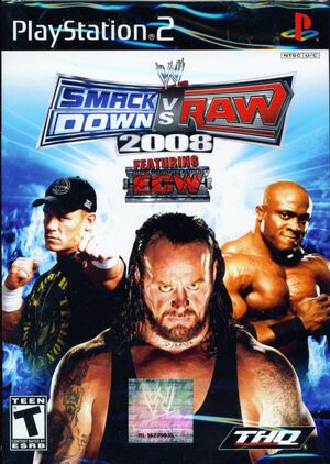Cover for WWE SmackDown vs. Raw 2008.
