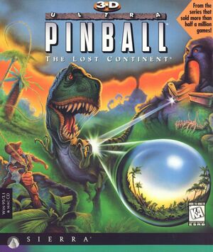 Cover for 3-D Ultra Pinball: The Lost Continent.