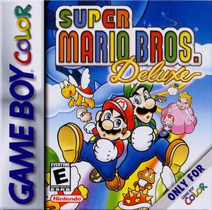 Cover for Super Mario Bros. Deluxe.