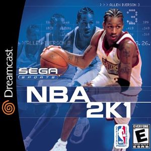 Cover for NBA 2K1.