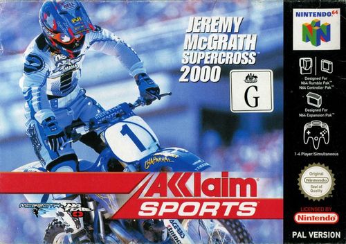 Cover for Jeremy McGrath Supercross 2000.