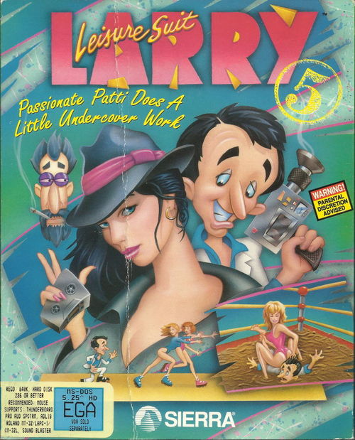 Cover for Leisure Suit Larry 5: Passionate Patti Does a Little Undercover Work.