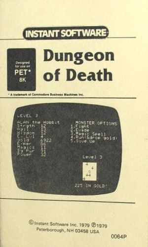 Cover for Dungeon of Death.