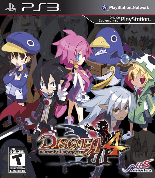 Cover for Disgaea 4: A Promise Unforgotten.