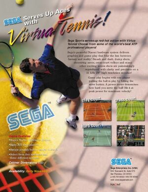 Cover for Virtua Tennis.