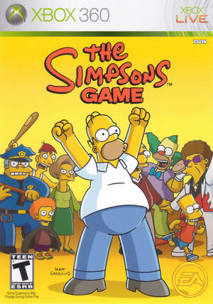 Cover for The Simpsons Game.