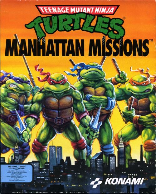 Cover for Teenage Mutant Ninja Turtles: Manhattan Missions.