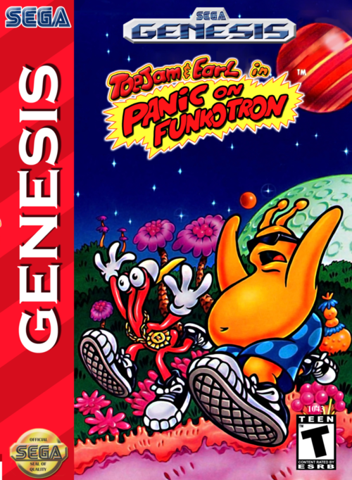 Cover for ToeJam & Earl in Panic on Funkotron.