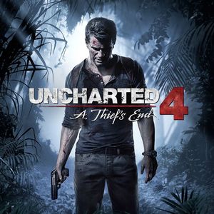 Cover for Uncharted 4: A Thief's End.
