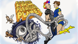 Cover for Escape from Pleasure Planet.