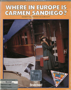 Cover for Where in Europe Is Carmen Sandiego?.