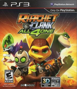 Cover for Ratchet & Clank: All 4 One.