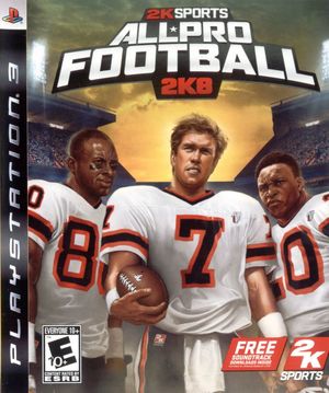 Cover for All-Pro Football 2K8.