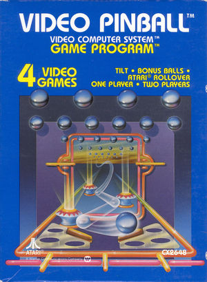 Cover for Video Pinball.