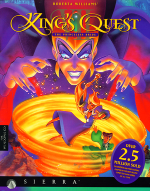 Cover for King's Quest VII: The Princeless Bride.